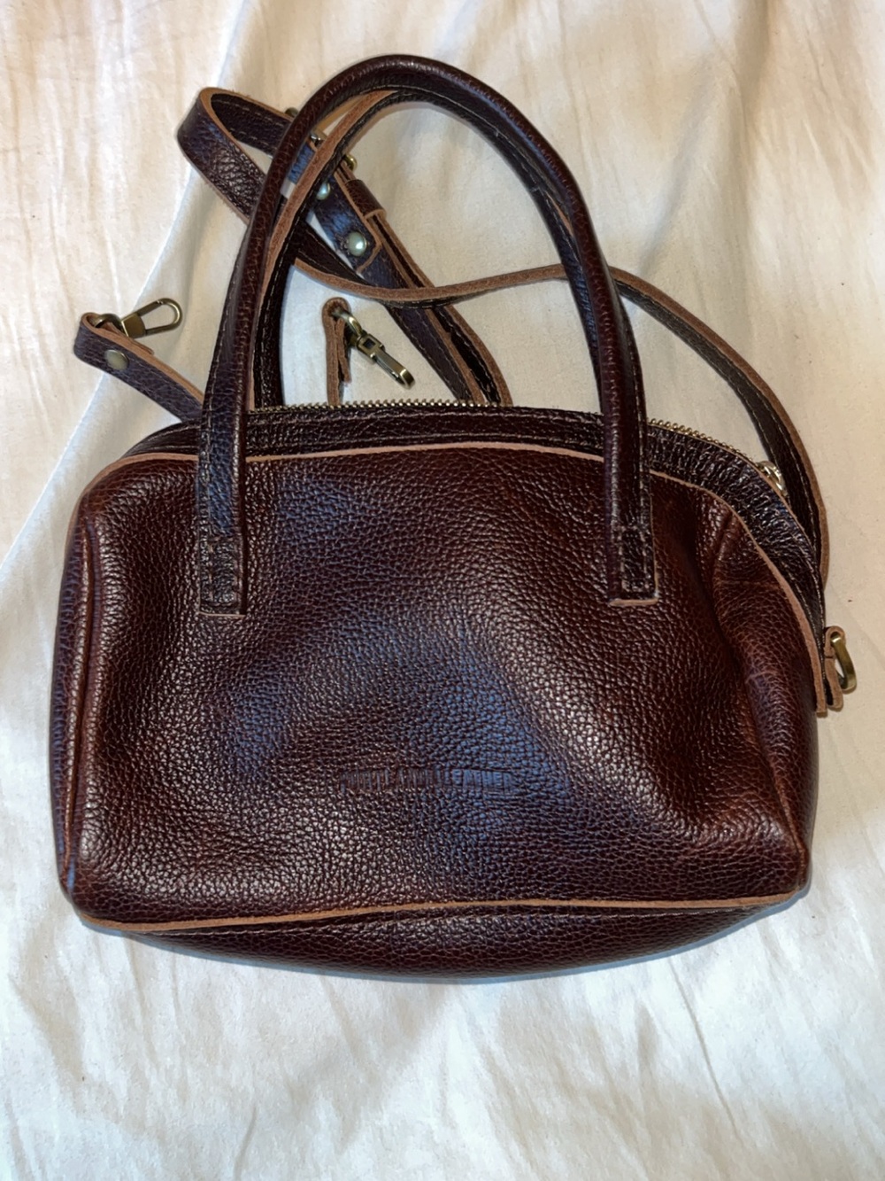 Portland Leather Small Sloan Doctor Bag in Coldbrew - Picture 2 of 5